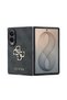 Galaxy Z Fold 8 Case Original Licensed 4g Patterned Metal Large 4g and Text Logo Cover Black