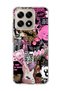 Mi 15t Compatible Pink Leopard Fashion Printed Transparent Phone Case