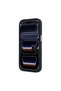 iPhone 18 Pro Case Licensed M-Safe Featured 360 Stand Pu Metal Lettering Logo Cover Black - 5