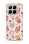 Mi 15t Pro Compatible Ice Cream Cake Pink Printed Transparent Phone Case