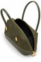 Women's Lora Suede Zippered Hand and Shoulder Bag – Khaki - 2