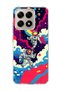 Mi 15t Compatible Astronaut and Rainbow Printed Transparent Phone Case