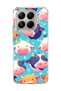 Mi 15t Pro Compatible Cute Cow Print Transparent Phone Case