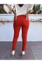 Italian Women's Trousers Red - 5