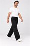 Men's Black Winter Wide-Leg Sweatpants Full Fit Baggy - 7