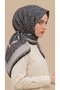Rosena 120*120 cm Italian Chiffon Scarf - Beige / Blue - 3