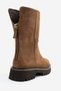 Alden Tan Suede Genuine Leather Women's Boots with Back Zipper - 7