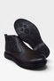 Men's Zippered Elastic Thick Soled Boots Brown - 5