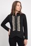 Embroidered Jacket 202718 - Black - 6