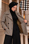 Apolet Detailed Plaid Trench Coat Tsd260356 Brown - 4