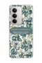 Redmi 15 Compatible Blue Flower Prayer Printed Transparent Phone Case
