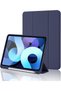 BluePeak Case for iPad 10th Generation 2022, 10.9 Inch, TPU Material, Trifold Stand, Pencil Holder, Protective Smart Cover (Navy Blue)