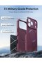 Apple iPhone 18 Pro Max/17 Pro Max Cyber Tough Magsafe Cover - Burgonya - 5