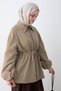 Stoned Balloon Beige Lined Jacket - 4