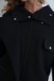 Women's Black Stand Collar Zippered Snap Closure Unlined Jacket Alc-X15928 - 5