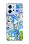 Redmi 15C Compatible Blue Nostalgia Technology Printed Transparent Phone Case