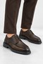 Corin Men's Genuine Leather High-Sole Classic Shoes - Brown