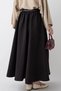 Black Skirt with Pleated Belt - 4