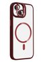 Concepta iPhone 13 Remim Lens Cover with Magsafe Stand (165701) - Claret Red - 2