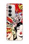 Redmi 15 Compatible Comic Book Women's Printed Transparent Phone Case
