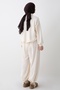 Pleated Gathered Cream Double Set - 4