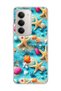 Redmi 15 Compatible Starfish Seashell Printed Transparent Phone Case