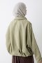 High Collar Khaki Bomber Jacket - 3