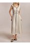 Rochie midi, bej - 2