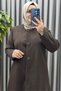 Women's Clothing Plus Size Three-Button French Cashmere Coat - 6
