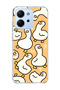 Redmi 15C Compatible Cute Duck Orange Printed Transparent Phone Case
