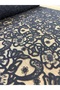 Black Corded Guipure Lace Fabric – Floral and Shawl Motif Evening Dress Tulle Fabric