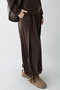 Pleated Gathered Bitter Brown Double Set - 3