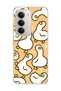 Redmi 15 Compatible Cute Duck Orange Printed Transparent Phone Case