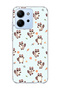 Redmi 15C Compatible Cute Raccoon Printed Transparent Phone Case