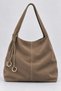 Mink Suede Women's Tote Bag with Ornamental Details