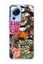 Mi 13 Lite Compatible Wild Animal Collage Printed Transparent Phone Case