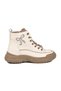 Women's Beige Boots with Fleece Inside, Cold Resistant, Non-Slip Sole and Rubber Laces 26K310-3 - 2