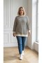 Women's Plus Size Striped Sweatshirt Relaxed Fit - 4