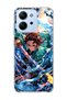 Redmi 15C Compatible Anime Water Sword Printed Transparent Phone Case