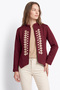 Embroidered Jacket 202718 - Bordo - 6