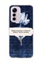 Mi 12 Lite Compatible Navy Blue Tulip Prayer Printed Transparent Phone Case