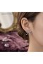Silver White Color Bow Model Steel Earrings - 2