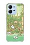 Redmi 15C Compatible Bamboo Forest Dogs Printed Transparent Phone Case