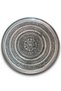 67 cm Hand-Embroidered Authentic Patterned Pewter Urfa Copper Tray + Foldable Floor Stand - 2