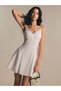 Rochie mini, alb - 4