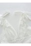 Rochie maxi, alb - 3