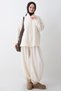 Pleated Gathered Cream Double Set - 6