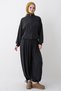 Pleated Gathered Anthracite Double Set - 2