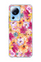 Mi 13 Lite Compatible Little Flower Watercolor Printed Transparent Phone Case