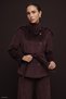 Velvet Short Jacket - Burgundy - 3